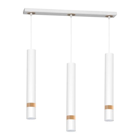 Lampa wisząca JOKER WHITE/WOOD 3xGU10