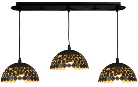 Lampa wisząca LISA BLACK 3xE27