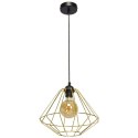 Lampa wisząca LUPO BLACK/GOLD 1xE27