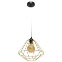 Lampa wisząca LUPO BLACK/GOLD 1xE27