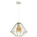 Lampa wisząca LUPO WHITE/GOLD 1xE27