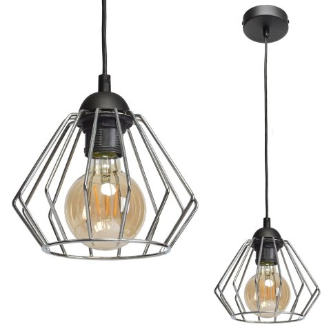 Lampa wisząca NORMAN BLACK 1xE27