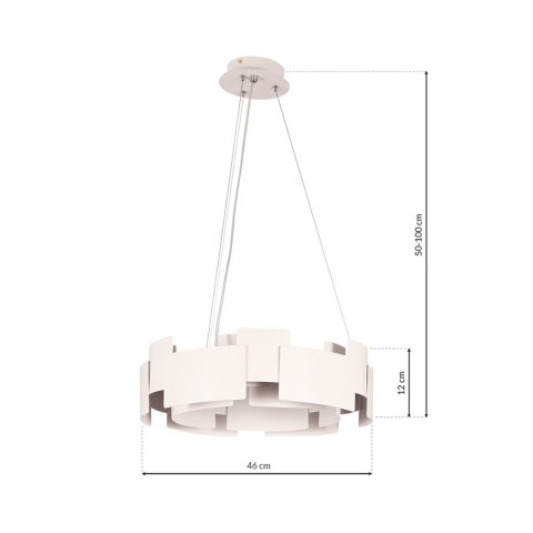 Lampa wisząca Torino Biały 24W LED