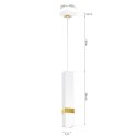 Lampa wisząca VIDAR WHITE/GOLD 1xGU10