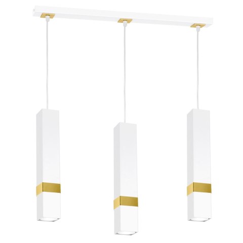 Lampa wisząca Vidar 3xGU10 Biały/Złoty