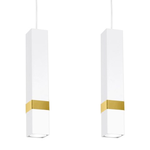 Lampa wisząca Vidar 3xGU10 Biały/Złoty