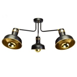 Lampa sufitowa MARGO 3xE27 BLACK/GOLD 3xE27