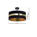 Lampa sufitowa PALMIRA BLACK / GOLD 1xE27