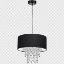 Lampa wisząca ALMERIA BLACK/CHROME 1xE27