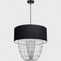 Lampa wisząca ALMERIA BLACK/CHROME 1xE27