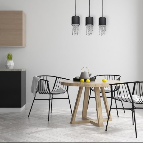 Lampa wisząca ALMERIA BLACK/CHROME 3xE27 Lampa wisząca ALMERIA BLACK/CHROME 3xE27