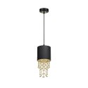 Lampa wisząca ALMERIA BLACK/GOLD 1xE27