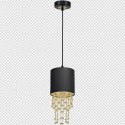 Lampa wisząca ALMERIA BLACK/GOLD 1xE27