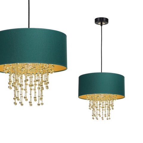 Lampa wisząca ALMERIA GREEN/GOLD 1xE27