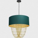 Lampa wisząca ALMERIA GREEN/GOLD 1xE27