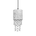 Lampa wisząca ALMERIA SILVER/BLACK 1xE27