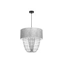 Lampa wisząca ALMERIA SILVER/BLACK 1xE27