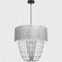 Lampa wisząca ALMERIA SILVER/BLACK 1xE27