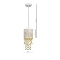 Lampa wisząca ALMERIA WHITE/GOLD 1xE27