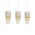 Lampa wisząca ALMERIA WHITE/GOLD 3xE27