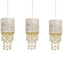 Lampa wisząca ALMERIA WHITE/GOLD 3xE27