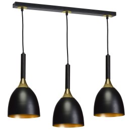 Lampa wisząca CLARK BLACK/GOLD 3xE27