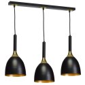 Lampa wisząca CLARK BLACK/GOLD 3xE27