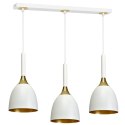 Lampa wisząca CLARK WHITE/GOLD 3xE27