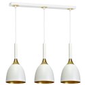 Lampa wisząca CLARK WHITE/GOLD 3xE27