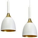 Lampa wisząca CLARK WHITE/GOLD 3xE27