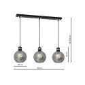 Lampa wisząca OMEGA BLACK/GOLD 3xE27