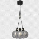 Lampa wisząca OMEGA BLACK/GOLD 3xE27