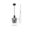 Lampa wisząca RICHMOND BLACK / GOLD 1xE27