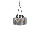 Lampa wisząca RICHMOND BLACK / GOLD 3xE27 Supeł