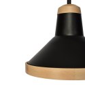 Lampa wisząca SALMA BLACK / WOOD 1xE27 60W