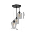 Lampa wisząca SANTIAGO CLEAR 3xE27