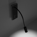 Lampka nocna BASE 8W+2W BLACK