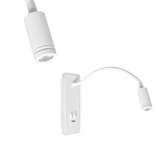 Lampka nocna Base 8W+2W Biały