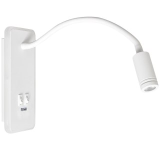 Lampka nocna Base 8W+2W Biały