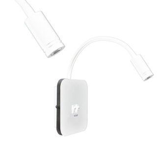 Lampka nocna Base 8W+2W Biały