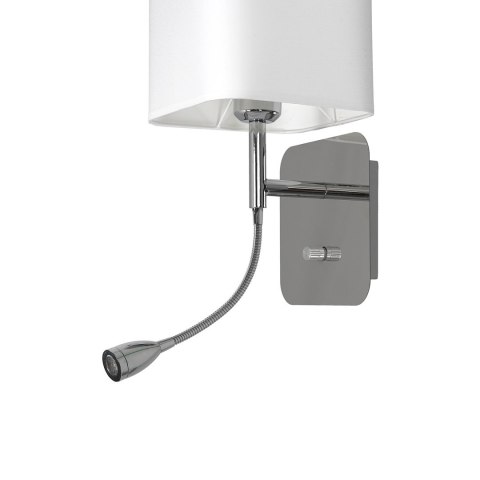 Kinkiet Napoli 1xE27 + 1W LED Biały / Chrome Kinkiet Napoli 1xE27 + 1W LED Biały / Chrome