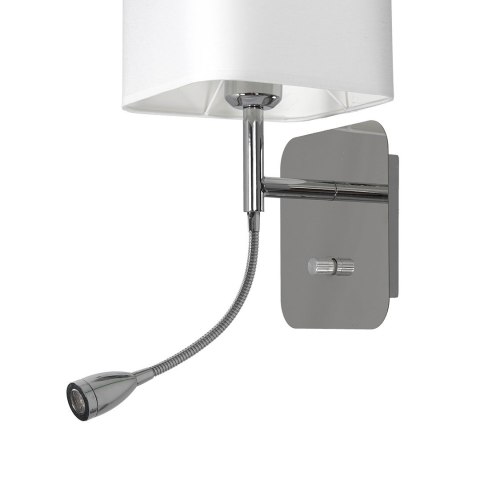 Kinkiet Napoli 1xE27 + 1W LED Biały / Chrome Kinkiet Napoli 1xE27 + 1W LED Biały / Chrome