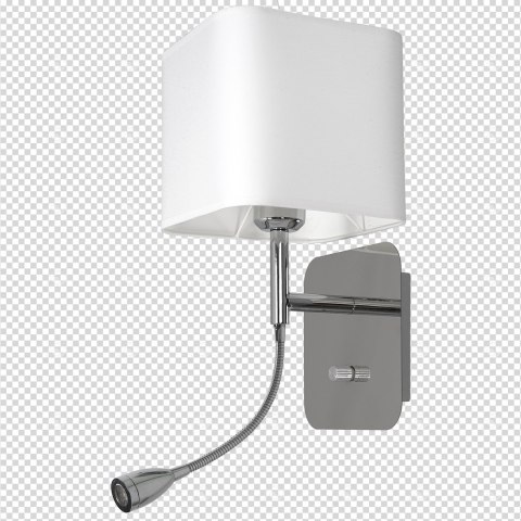 Kinkiet Napoli 1xE27 + 1W LED Biały / Chrome Kinkiet Napoli 1xE27 + 1W LED Biały / Chrome