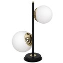 Lampa stołowa SPARTA BLACK / GOLD 2xE14