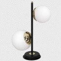 Lampa stołowa SPARTA BLACK / GOLD 2xE14