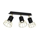 Lampa sufitowa DANTE Black/Gold 3x mini GU10