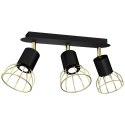 Lampa sufitowa DANTE Black/Gold 3x mini GU10