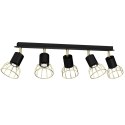 Lampa sufitowa DANTE Black/Gold 5x mini GU10