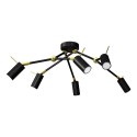 Lampa sufitowa IRIS Black/Gold 6x mini GU10