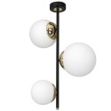 Lampa sufitowa SPARTA BLACK / GOLD 3xE14